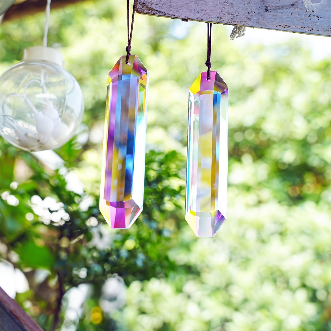 FREE Today: 2Pcs of Large Suncatchers Crystal Rainbow Prism Hangings for Windows - image 3