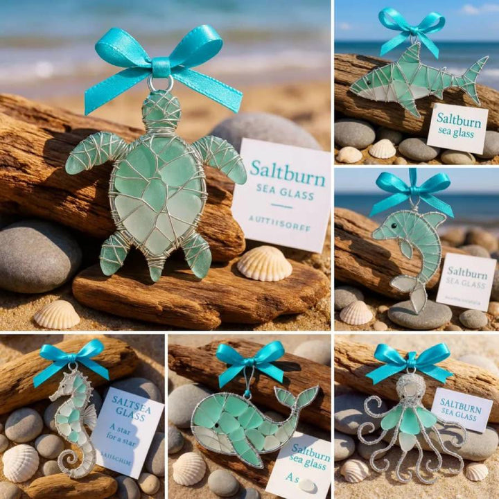 FREE Today: Handmade Frosted Ocean Suncatcher 6Pcs Ornament Set🐚 (2D flat printing/3D) - 2D Flat Acrylic Ocean Set (6Pcs) - image 1