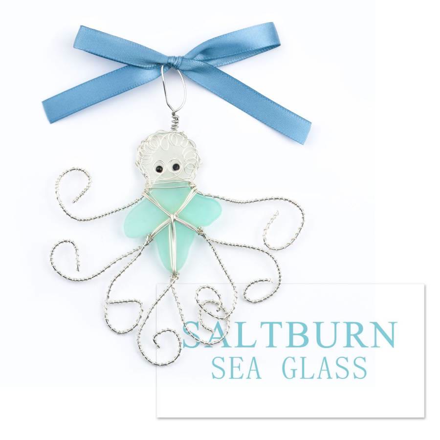 FREE Today: Handmade Frosted Ocean Suncatcher 6Pcs Ornament Set🐚 (2D flat printing/3D) - 3D Octopus - image 21