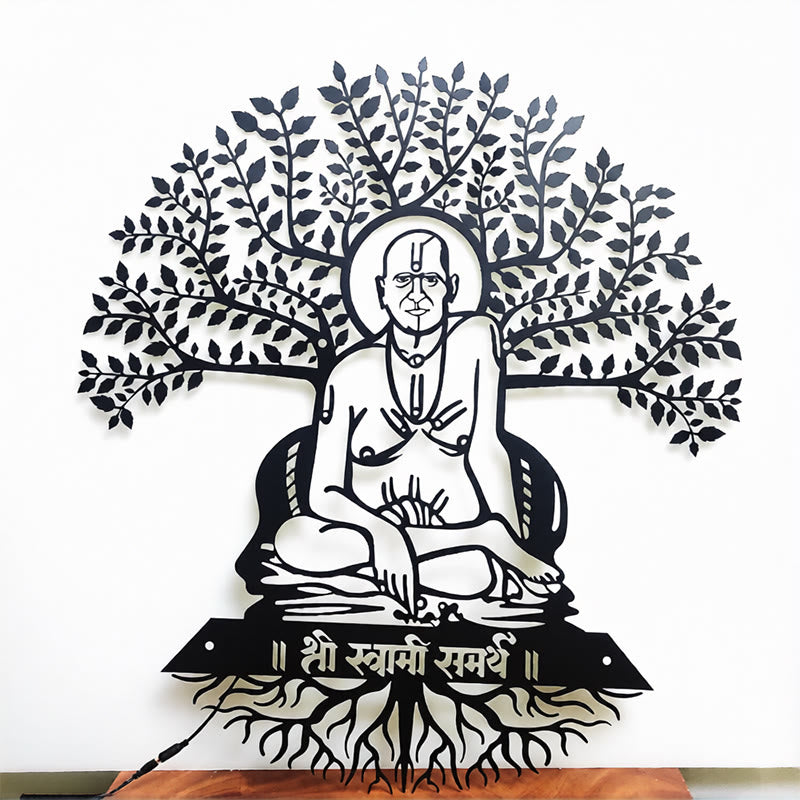 Olivenorma Swami Samarth Banyan Tree Metal Wall Decor - Swami Tree - image 0