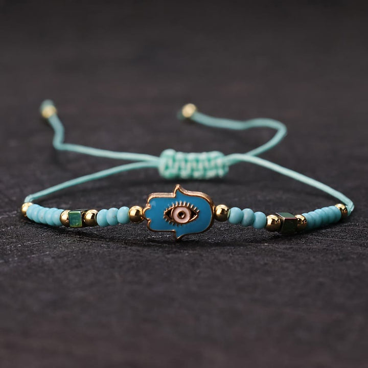 FREE Today: Fatima Eye Boho-Chic Adjustable Nylon Rope 12Pcs Bracelet Set - image 4