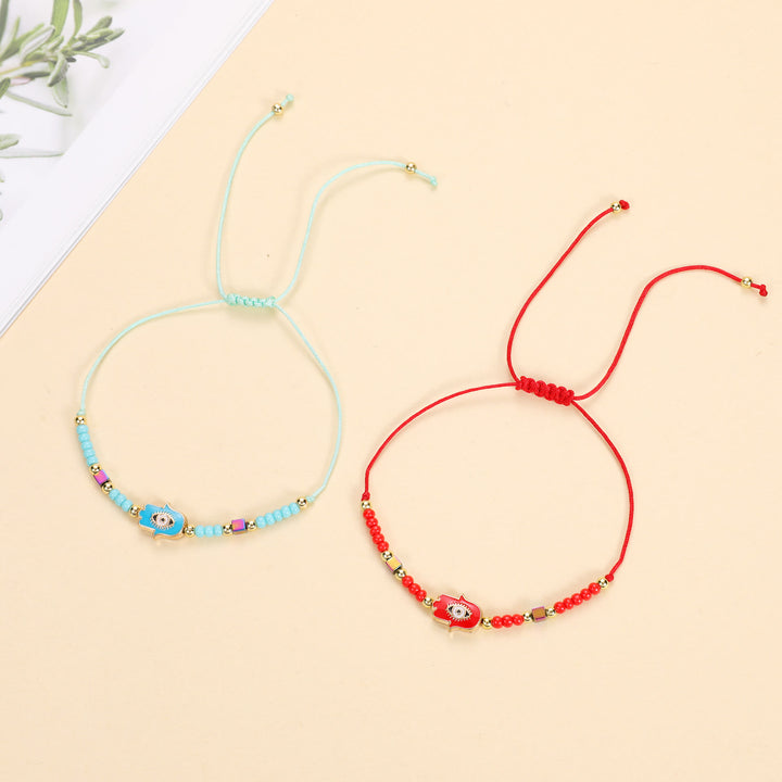 FREE Today: Fatima Eye Boho-Chic Adjustable Nylon Rope 12Pcs Bracelet Set - image 9