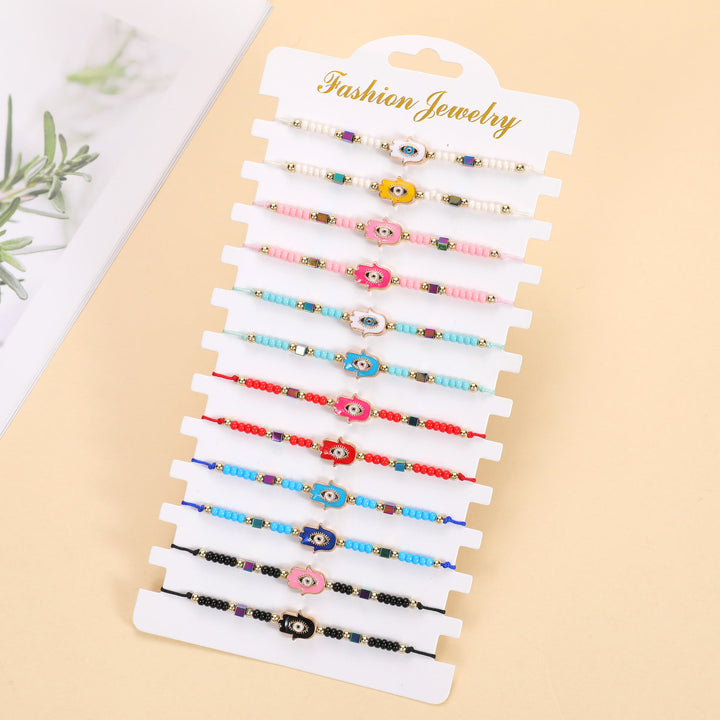 FREE Today: Fatima Eye Boho-Chic Adjustable Nylon Rope 12Pcs Bracelet Set - image 11