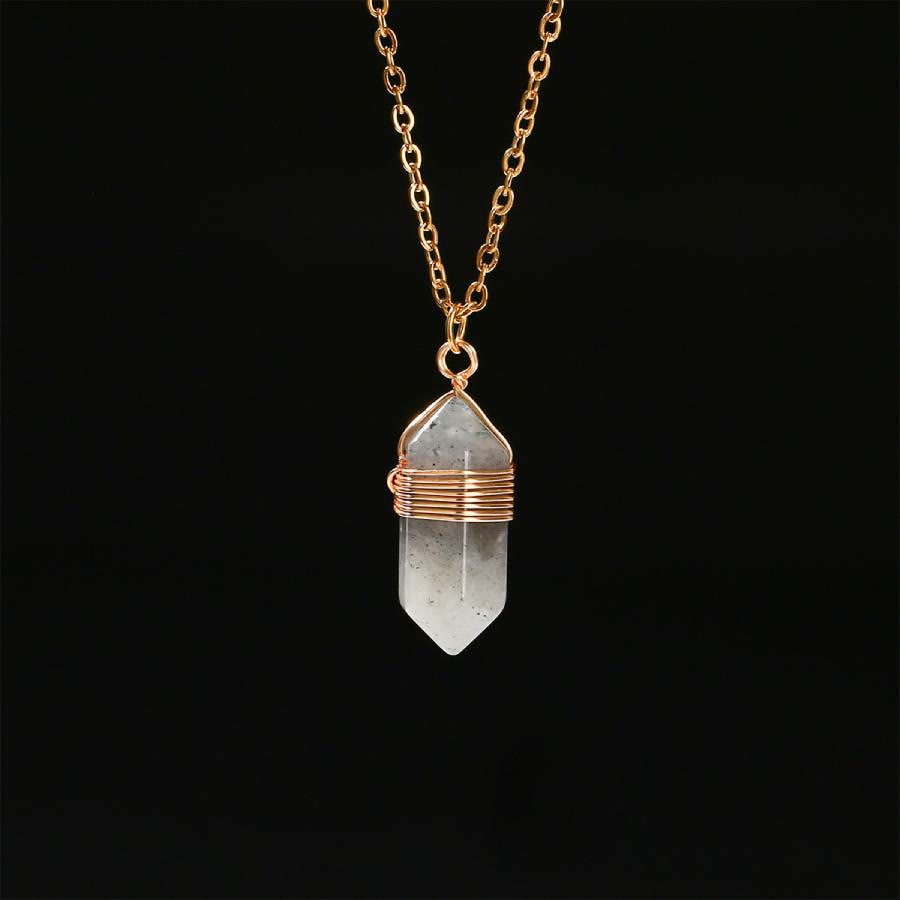 FREE Today: Wire Wrapped Crystal Pendant Necklace: Healing Gemstone Jewelry - Labradorite - image 12