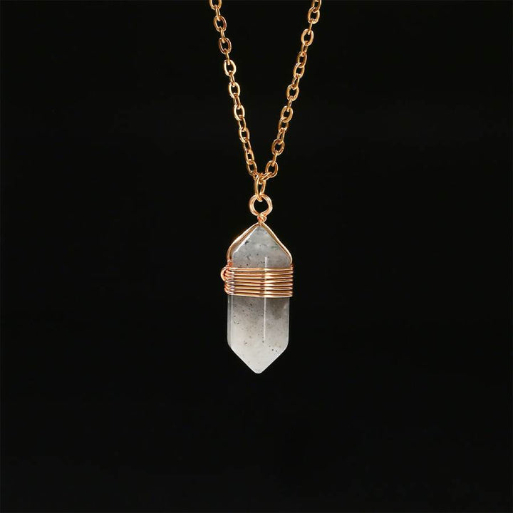 FREE Today: Wire Wrapped Crystal Pendant Necklace: Healing Gemstone Jewelry - Labradorite - image 12