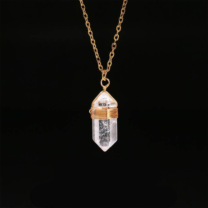 FREE Today: Wire Wrapped Crystal Pendant Necklace: Healing Gemstone Jewelry - Clear Quartz - image 8