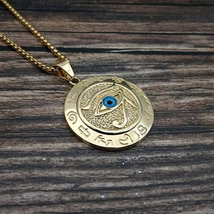 FREE Today: 1Psc Ancient Egyptian The Eye of Horus Pendant Necklace Men's Accessory - image 4
