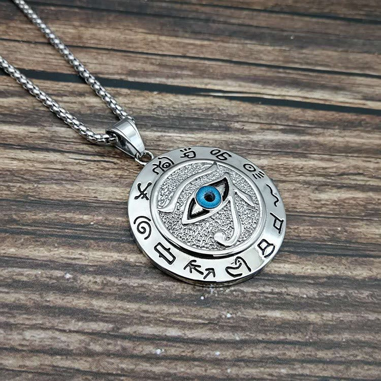 FREE Today: 1Psc Ancient Egyptian The Eye of Horus Pendant Necklace Men's Accessory - image 6