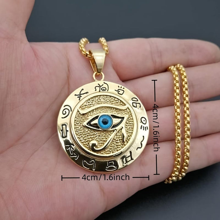 FREE Today: 1Psc Ancient Egyptian The Eye of Horus Pendant Necklace Men's Accessory - image 9