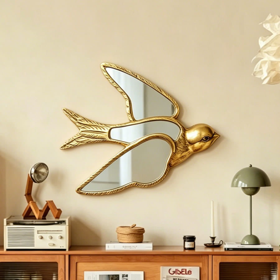 Olivenorma Stunning Dragonfly Wall Art For Home Retro Gold Resin Glasst Wall Hanging Decoration - image 25