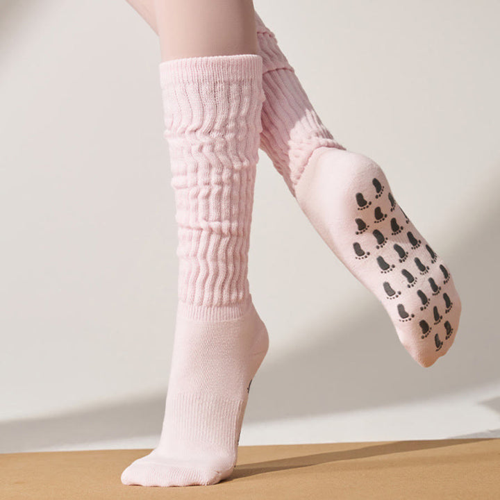 Olivenorma Full Palm Silicone Anti Slip Stable Body Posture Shock Absorption Breathable Elastic Non Skid Training Workout Women's Yoga Socks - image 3