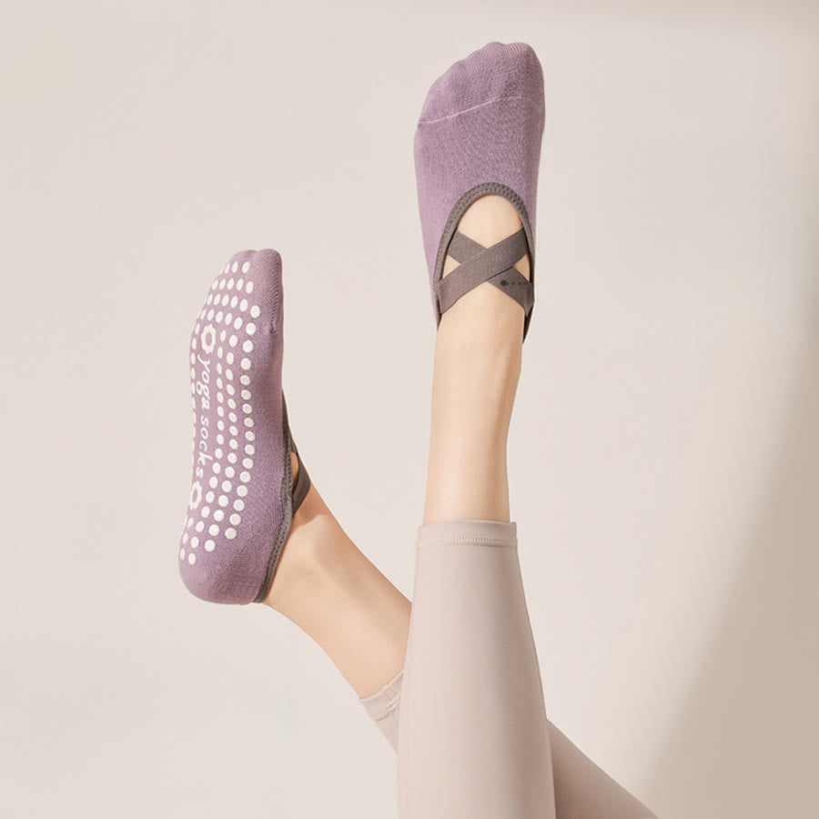 Olivenorma Skin Friendly Soft Knit All Palm Grip Non Slip Shock Resistant Multi Scene Training Women's Yoga Socks - image 0