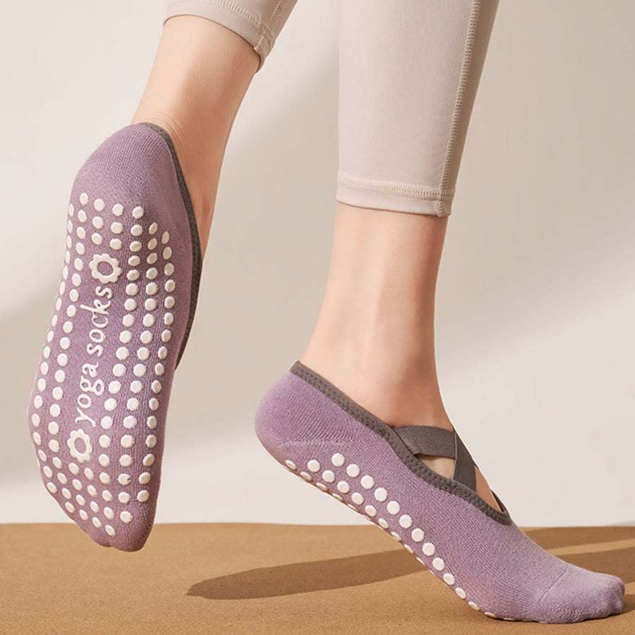 Olivenorma Skin Friendly Soft Knit All Palm Grip Non Slip Shock Resistant Multi Scene Training Women's Yoga Socks - image 5