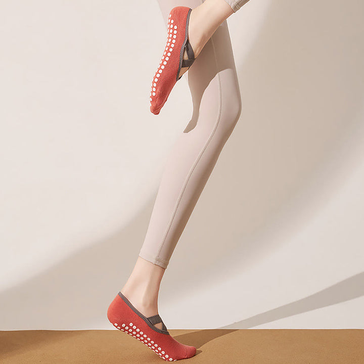 Olivenorma Skin Friendly Soft Knit All Palm Grip Non Slip Shock Resistant Multi Scene Training Women's Yoga Socks - image 17