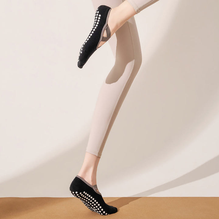 Olivenorma Skin Friendly Soft Knit All Palm Grip Non Slip Shock Resistant Multi Scene Training Women's Yoga Socks - image 13