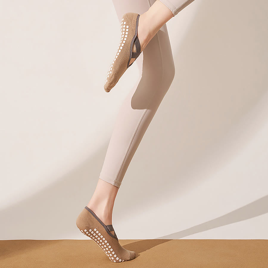 Olivenorma Skin Friendly Soft Knit All Palm Grip Non Slip Shock Resistant Multi Scene Training Women's Yoga Socks - image 19