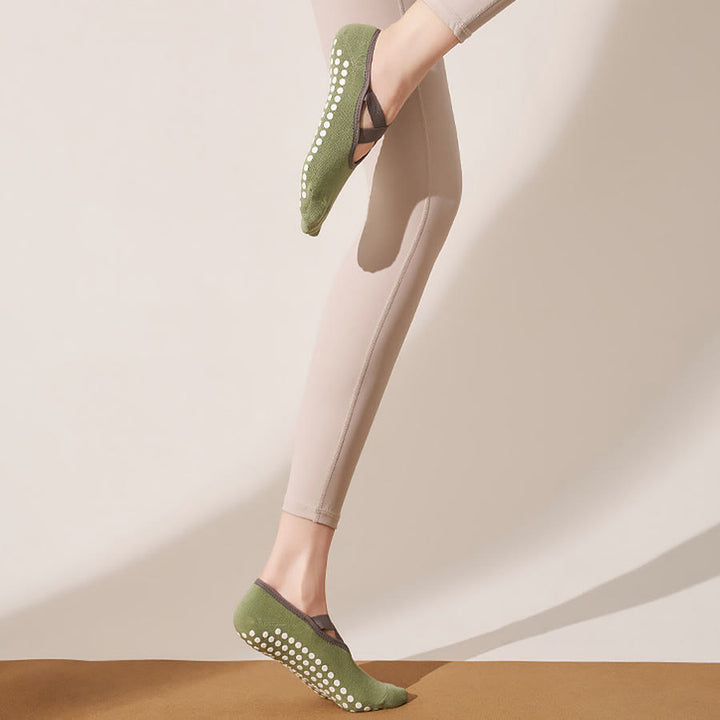 Olivenorma Skin Friendly Soft Knit All Palm Grip Non Slip Shock Resistant Multi Scene Training Women's Yoga Socks - image 21