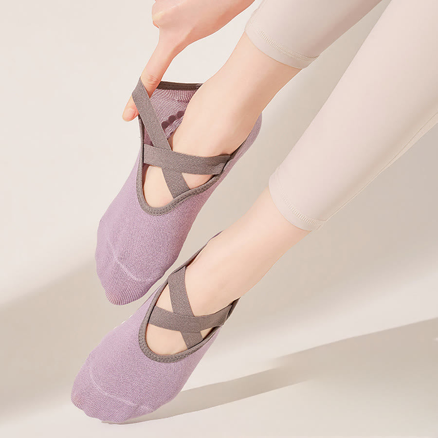 Olivenorma Skin Friendly Soft Knit All Palm Grip Non Slip Shock Resistant Multi Scene Training Women's Yoga Socks - image 3