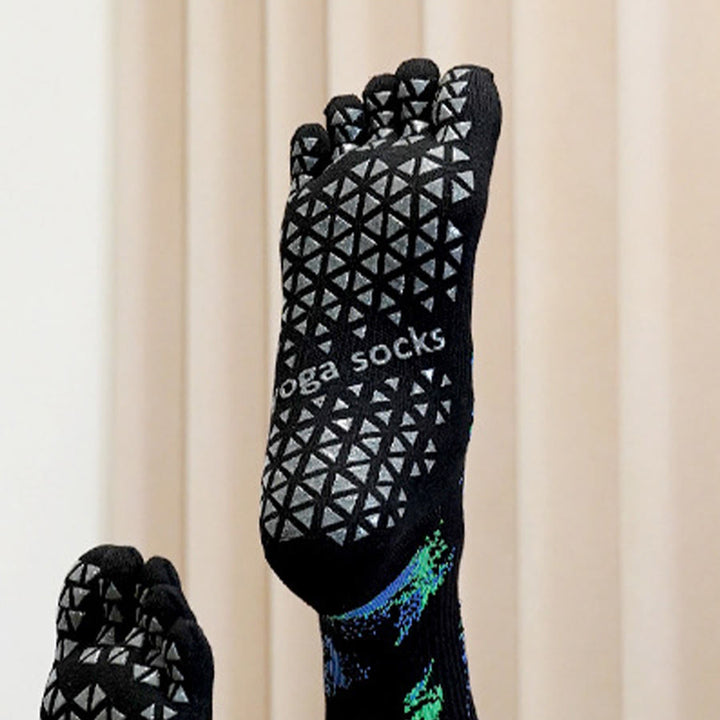 Olivenorma High Elastic Mid Tube Non Slip Silicone Dot Pressure Relief All Day Comfort Indoor Gym Women's Yoga Socks - image 13