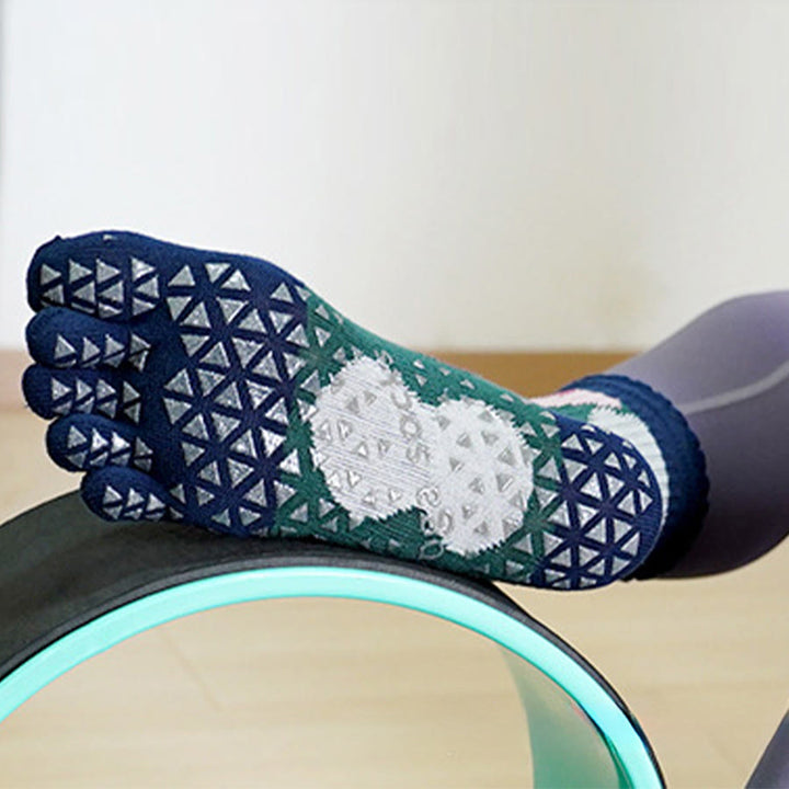 Olivenorma High Elastic Mid Tube Non Slip Silicone Dot Pressure Relief All Day Comfort Indoor Gym Women's Yoga Socks - image 2