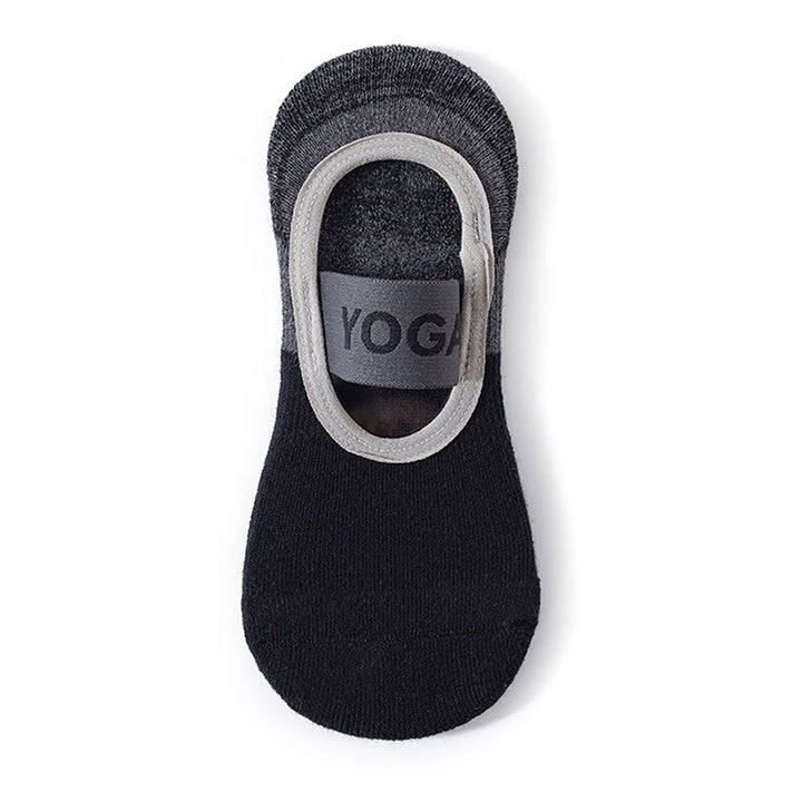 Olivenorma Hidden Liner Yoga Socks Full Foot Anti Slip Grips Shock Absorption Cotton Soft Breathable Workout Women's Yoga Socks - Ink Black - 10Pairs - image 8