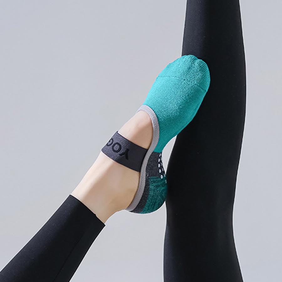 Olivenorma Hidden Liner Yoga Socks Full Foot Anti Slip Grips Shock Absorption Cotton Soft Breathable Workout Women's Yoga Socks - image 6