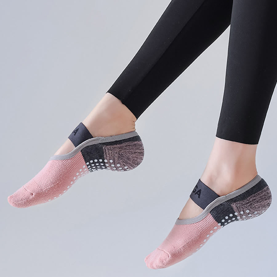 Olivenorma Hidden Liner Yoga Socks Full Foot Anti Slip Grips Shock Absorption Cotton Soft Breathable Workout Women's Yoga Socks - image 11