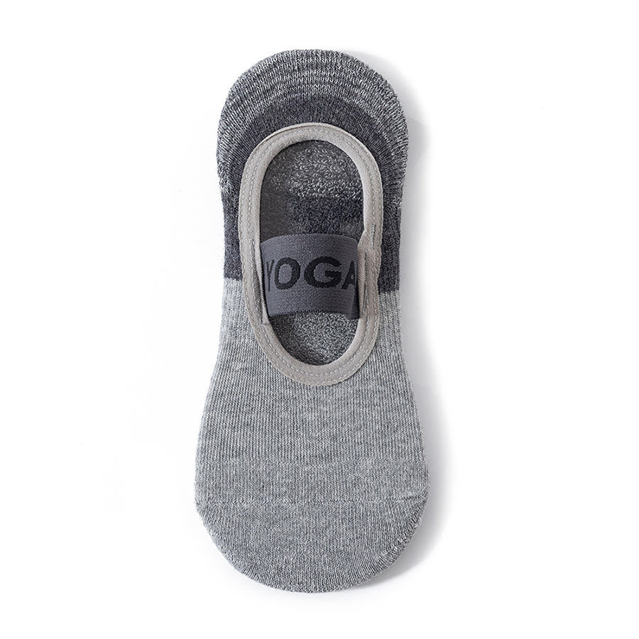 Olivenorma Hidden Liner Yoga Socks Full Foot Anti Slip Grips Shock Absorption Cotton Soft Breathable Workout Women's Yoga Socks - Twilight Gray - 10Pairs - image 7