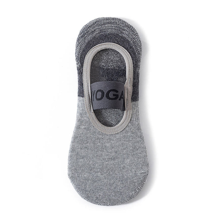 Olivenorma Hidden Liner Yoga Socks Full Foot Anti Slip Grips Shock Absorption Cotton Soft Breathable Workout Women's Yoga Socks - Twilight Gray - 10Pairs - image 7