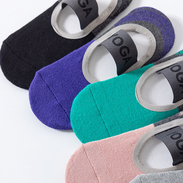 Olivenorma Hidden Liner Yoga Socks Full Foot Anti Slip Grips Shock Absorption Cotton Soft Breathable Workout Women's Yoga Socks - image 15