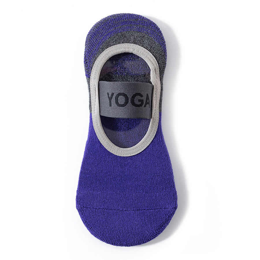 Olivenorma Hidden Liner Yoga Socks Full Foot Anti Slip Grips Shock Absorption Cotton Soft Breathable Workout Women's Yoga Socks - Roland Purple - 10Pairs - image 1