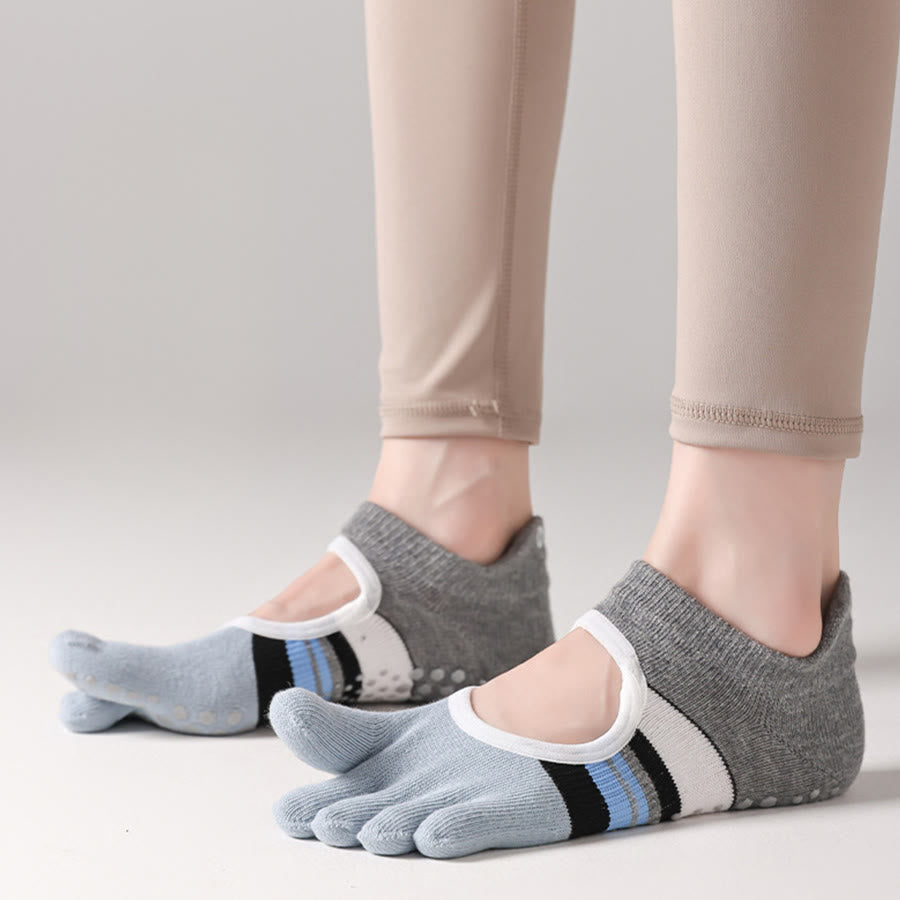 Olivenorma Full Foot Silicone Grips Silent Anti Skid Stable Posture Pressure Relief Breathable Training Women's Yoga Socks - image 6