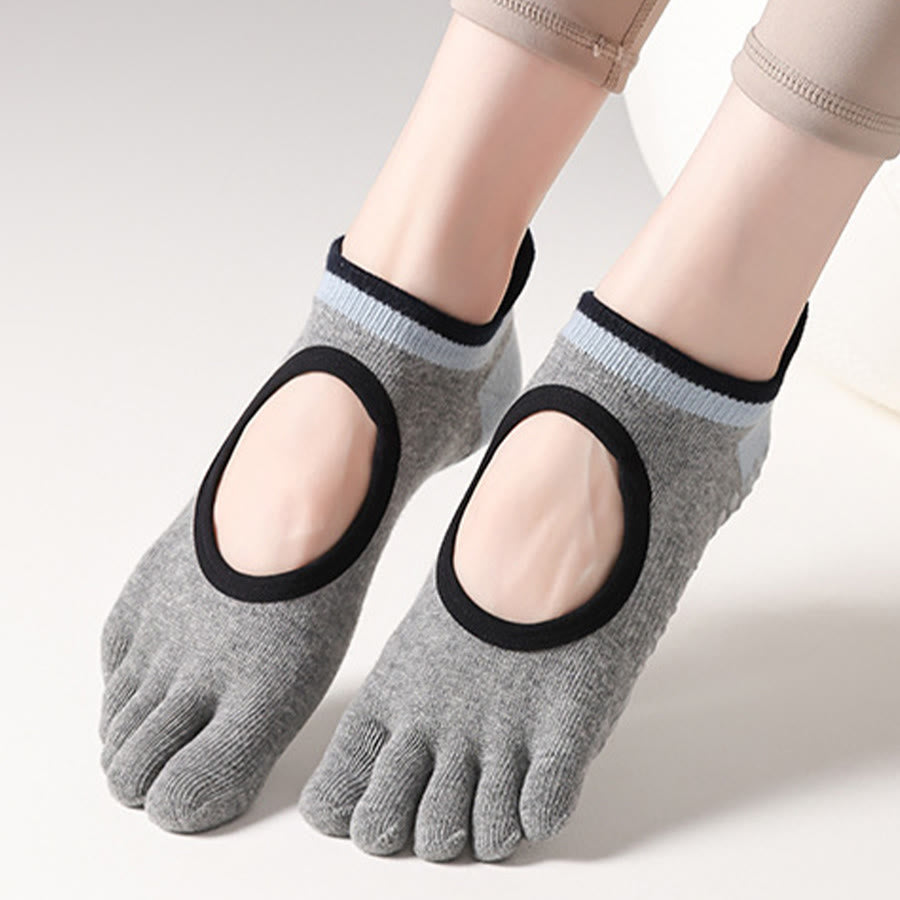 Olivenorma Full Foot Silicone Grips Silent Anti Skid Stable Posture Pressure Relief Breathable Training Women's Yoga Socks - image 13