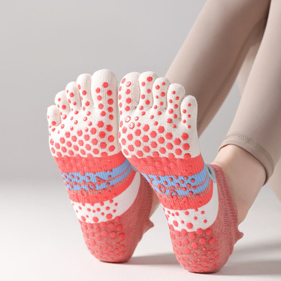 Olivenorma Full Foot Silicone Grips Silent Anti Skid Stable Posture Pressure Relief Breathable Training Women's Yoga Socks - image 0