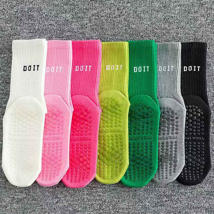 Olivenorma Mid Tube Elastic Knit Full Coverage Non Slip Silicone Balance Support Multi Scene Sport Women's Yoga Socks - image 6