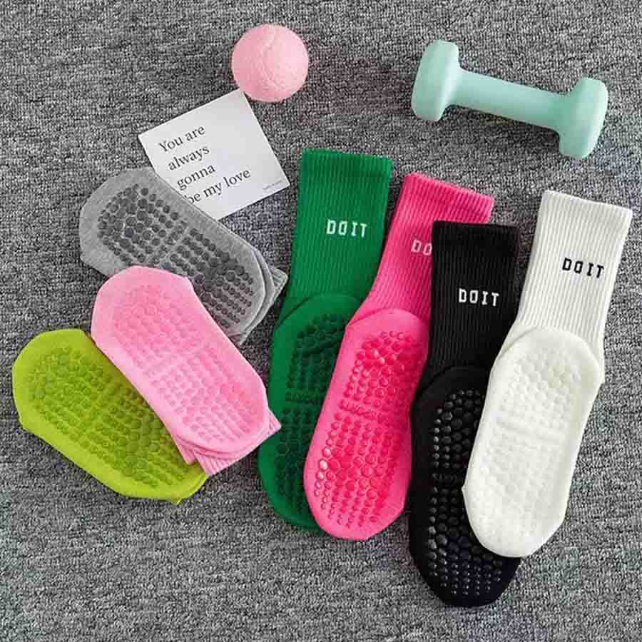 Olivenorma Mid Tube Elastic Knit Full Coverage Non Slip Silicone Balance Support Multi Scene Sport Women's Yoga Socks - image 7