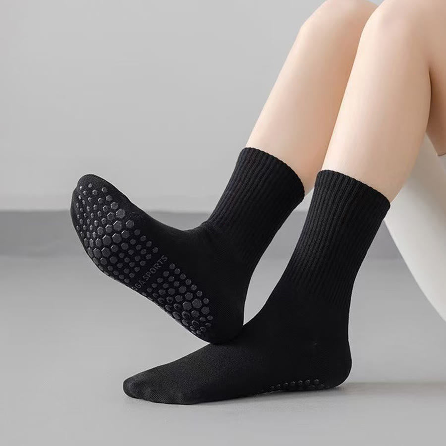 Olivenorma Mid Tube Elastic Knit Full Coverage Non Slip Silicone Balance Support Multi Scene Sport Women's Yoga Socks - image 4