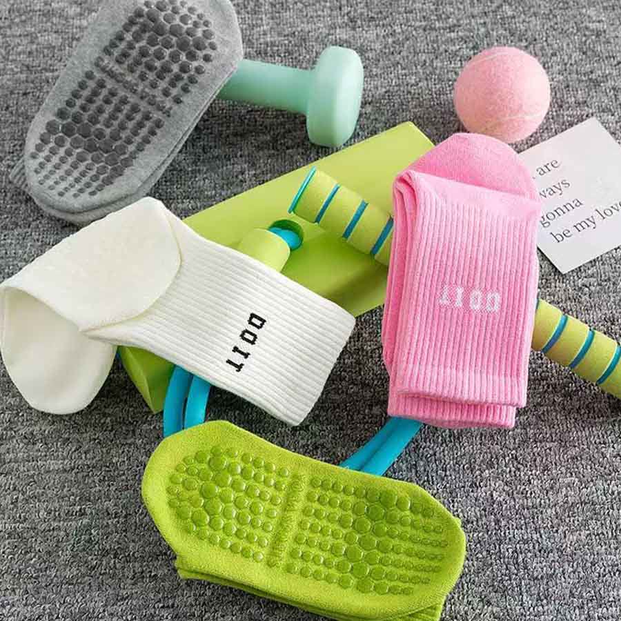 Olivenorma Mid Tube Elastic Knit Full Coverage Non Slip Silicone Balance Support Multi Scene Sport Women's Yoga Socks - image 8