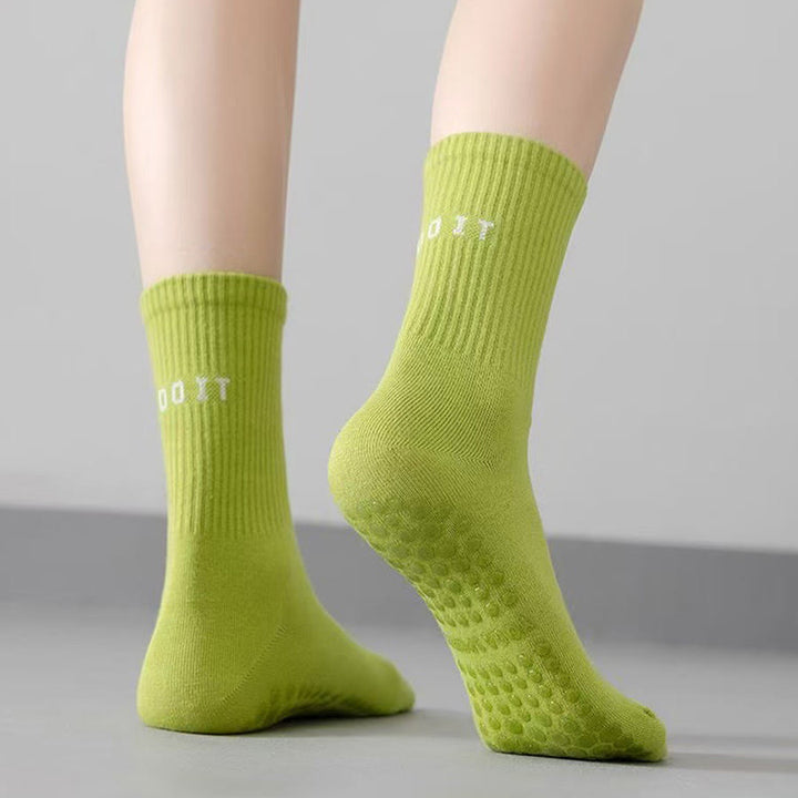 Olivenorma Mid Tube Elastic Knit Full Coverage Non Slip Silicone Balance Support Multi Scene Sport Women's Yoga Socks - image 17