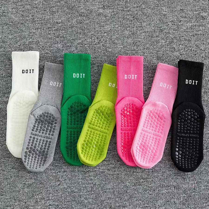Olivenorma Mid Tube Elastic Knit Full Coverage Non Slip Silicone Balance Support Multi Scene Sport Women's Yoga Socks - image 0