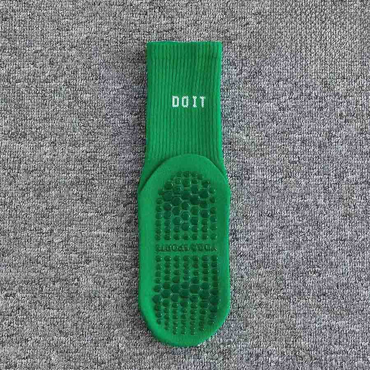 Olivenorma Mid Tube Elastic Knit Full Coverage Non Slip Silicone Balance Support Multi Scene Sport Women's Yoga Socks - Green - 10Pairs - image 15