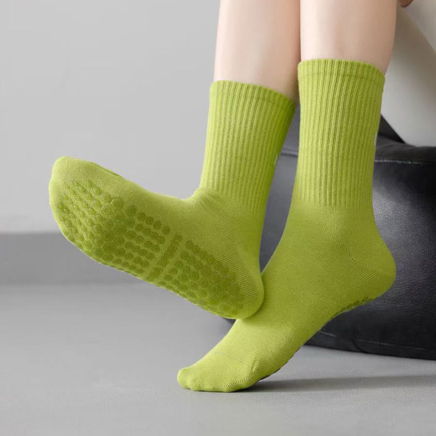 Olivenorma Mid Tube Elastic Knit Full Coverage Non Slip Silicone Balance Support Multi Scene Sport Women's Yoga Socks - image 18