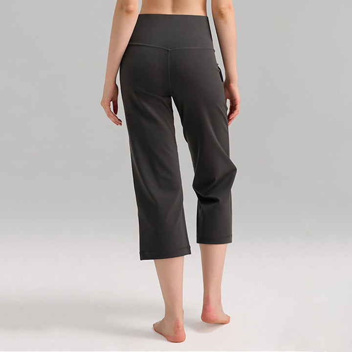 Olivenorma High Waist Capri Wide Leg With Pockets Yoga Fitness Women's Pants - image 10