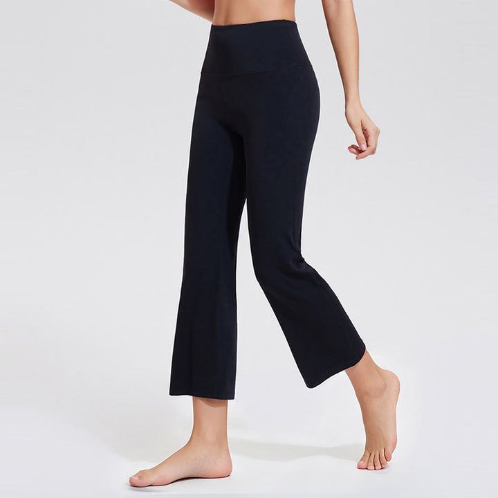 Olivenorma High Waist Eight Points Micro Flare Slim Yoga Fitness Women's Pants - image 7