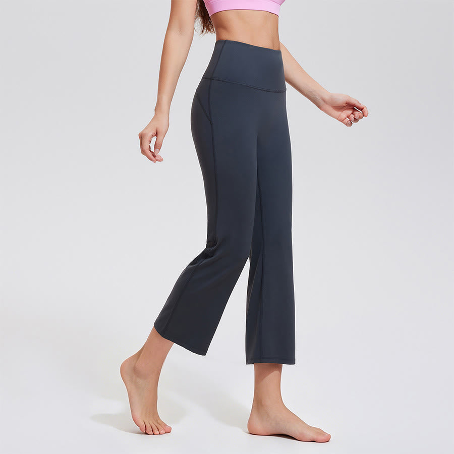Olivenorma High Waist Eight Points Micro Flare Slim Yoga Fitness Women's Pants - image 2