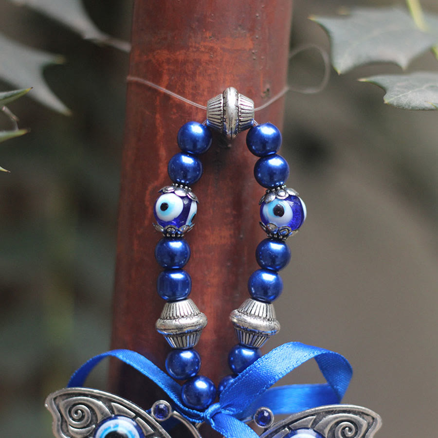 Olivenorma Retro Butterfly Evil Eye Lucky Blessing Decorative Ornament - image 1