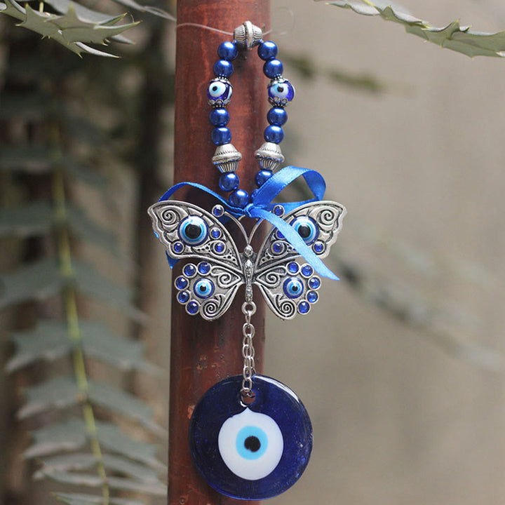 Olivenorma Retro Butterfly Evil Eye Lucky Blessing Decorative Ornament - Butterfly Evil Eye - image 0