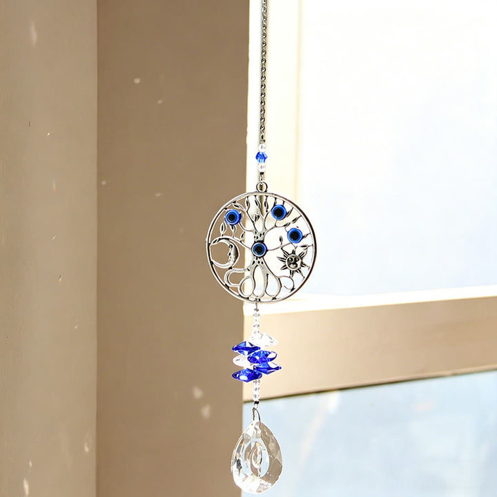 Olivenorma Multi Style Evil Eye Crystal Suncatcher Hanging Ornament - Classic Tree - image 11