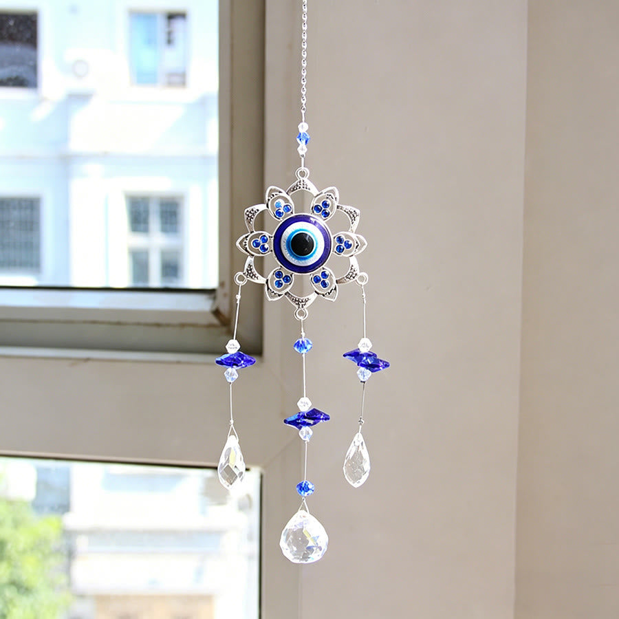 Olivenorma Multi Style Evil Eye Crystal Suncatcher Hanging Ornament - Flower - image 9