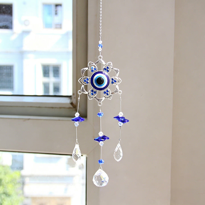 Olivenorma Multi Style Evil Eye Crystal Suncatcher Hanging Ornament - Flower - image 9